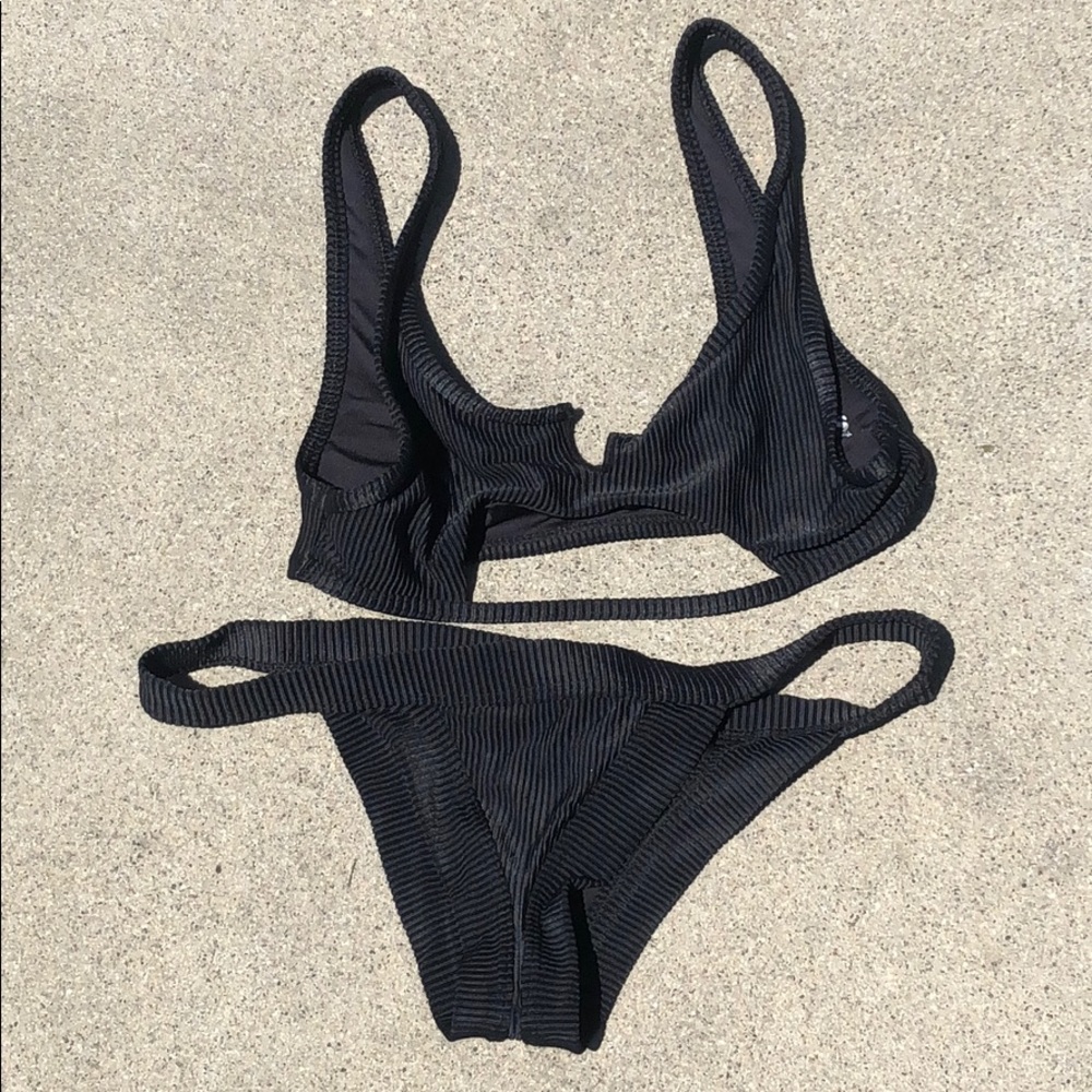 frankies bikinis black bikini set